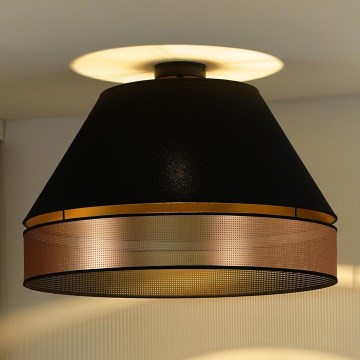 Duolla - Пристельова люстра COPPER SHINY 1xE27/15W/230V діаметр 60 см чорний/мідний