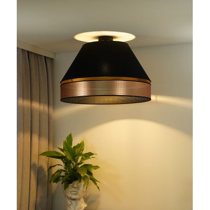 Duolla - Пристельова люстра COPPER SHINY 1xE27/15W/230V діаметр 60 см чорний/мідний