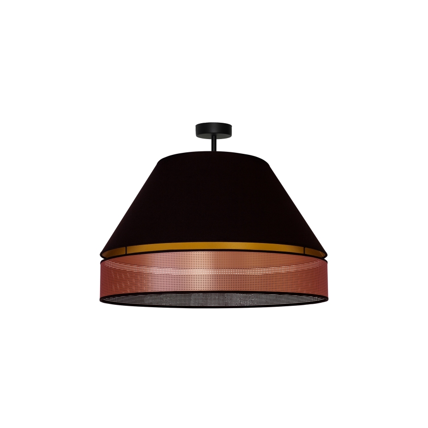 Duolla - Пристельова люстра COPPER SHINY 1xE27/15W/230V діаметр 60 см чорний/мідний