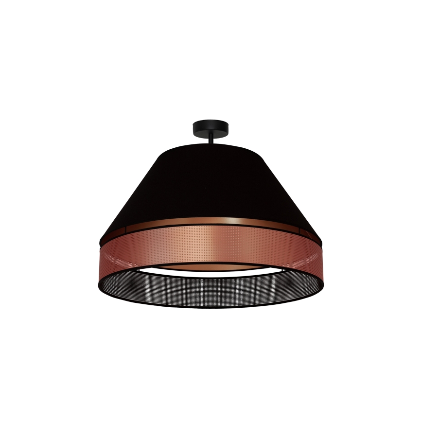 Duolla - Пристельова люстра COPPER SHINY 1xE27/15W/230V діаметр 60 см чорний/мідний
