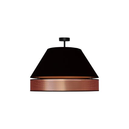 Duolla - Пристельова люстра COPPER SHINY 1xE27/15W/230V діаметр 60 см чорний/мідний