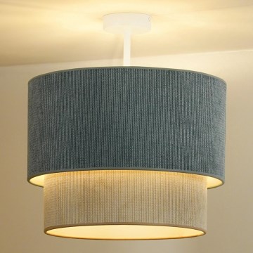 Duolla - Пристельова люстра CORDUROY 1xE27/15W/230V діаметр 40 см синій/бежевий