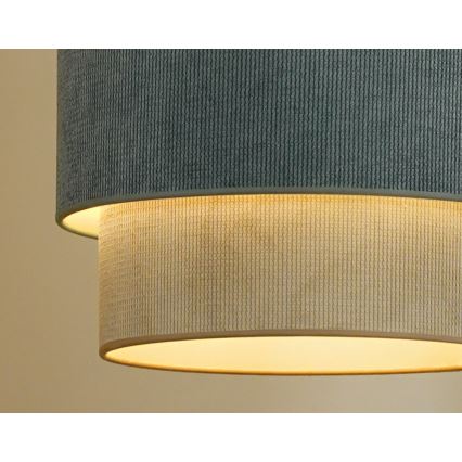 Duolla - Пристельова люстра CORDUROY 1xE27/15W/230V діаметр 40 см синій/бежевий