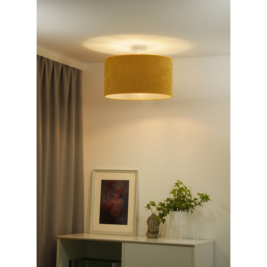 Duolla - Пристельова люстра CORDUROY 1xE27/15W/230V діаметр 40 см жовтий