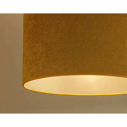 Duolla - Пристельова люстра CORDUROY 1xE27/15W/230V діаметр 40 см жовтий