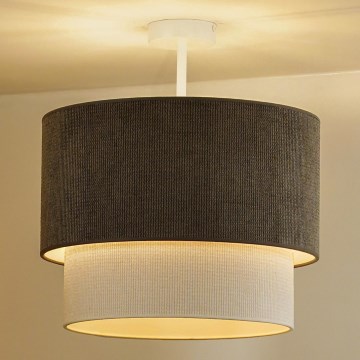 Duolla - Пристельова люстра CORDUROY 1xE27/15W/230V діаметр 40 см коричневий/кремовий