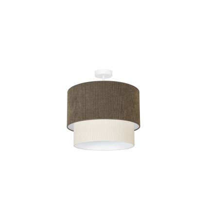 Duolla - Пристельова люстра CORDUROY 1xE27/15W/230V діаметр 40 см коричневий/кремовий