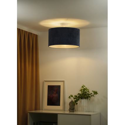 Duolla - Пристельова люстра CORDUROY 1xE27/15W/230V темна діаметр 40 см синій