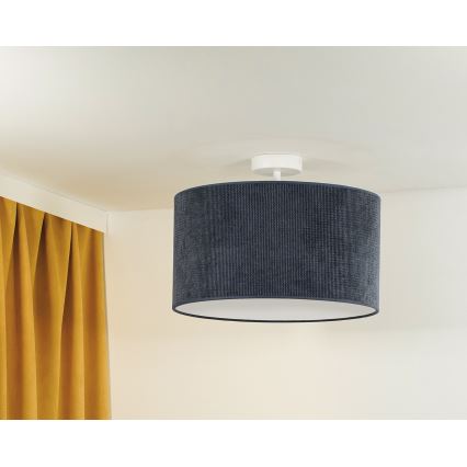 Duolla - Пристельова люстра CORDUROY 1xE27/15W/230V темна діаметр 40 см синій