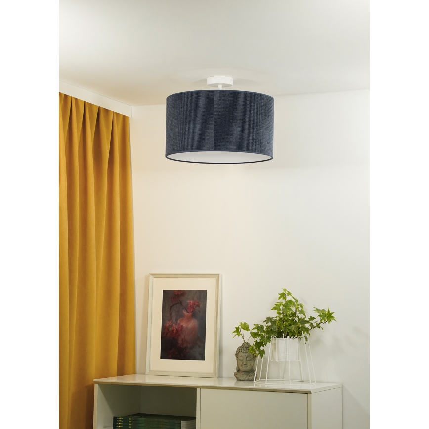 Duolla - Пристельова люстра CORDUROY 1xE27/15W/230V темна діаметр 40 см синій