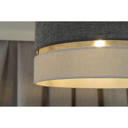 Duolla - Пристельова люстра DOUBLE 1xE27/15W/230V діаметр 40 см сірий