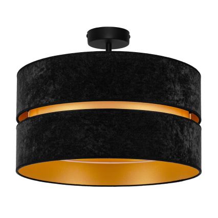 Duolla - Пристельова люстра DUO 1xE27/15W/230V діаметр 40 см чорний/золотий