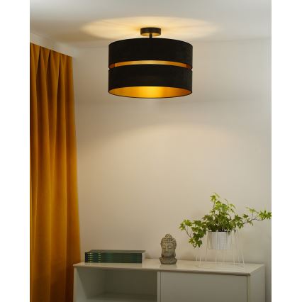 Duolla - Пристельова люстра DUO 1xE27/15W/230V діаметр 40 см чорний/золотий