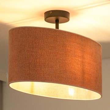 Duolla - Пристельова люстра OVAL 1xE27/15W/230V рожевий