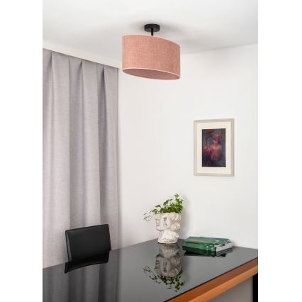 Duolla - Пристельова люстра OVAL 1xE27/15W/230V рожевий