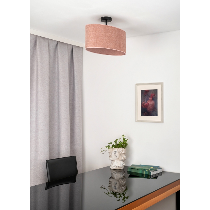 Duolla - Пристельова люстра OVAL 1xE27/15W/230V рожевий