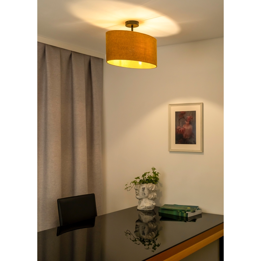 Duolla - Пристельова люстра OVAL 1xE27/15W/230V коричневий