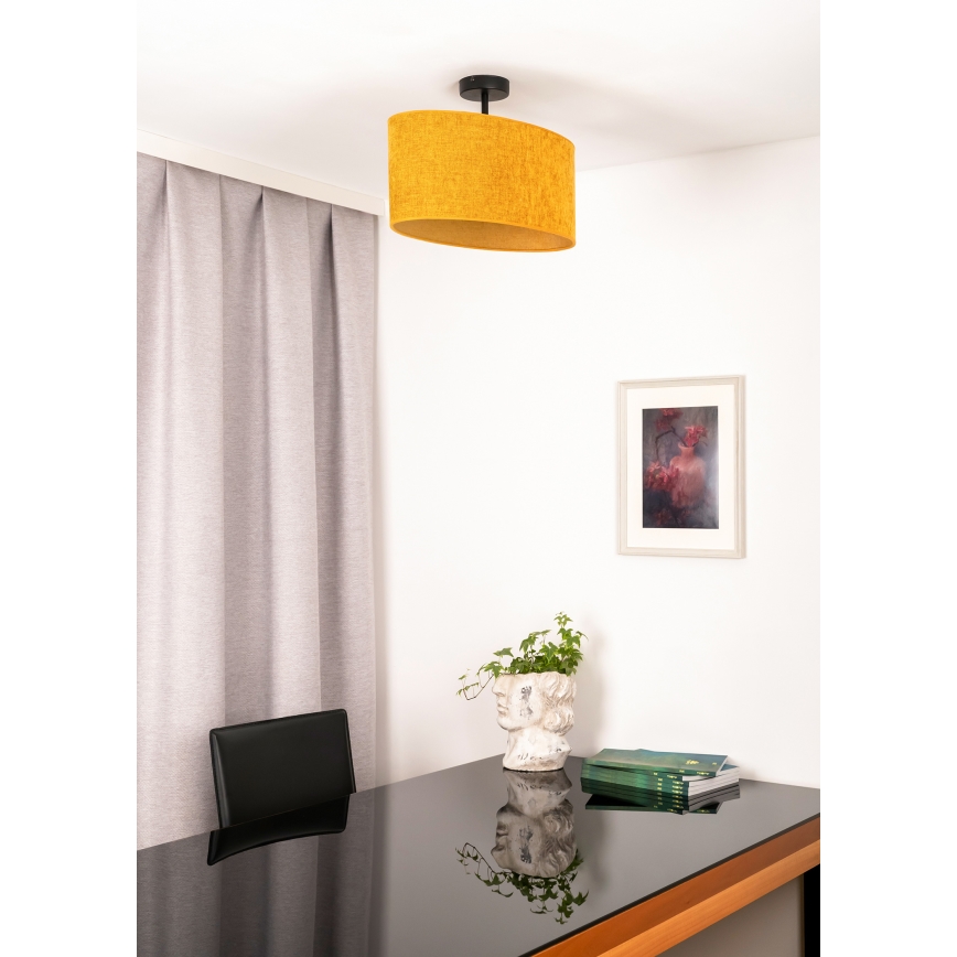 Duolla - Пристельова люстра OVAL 1xE27/15W/230V коричневий