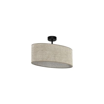 Duolla - Пристельова люстра OVAL 1xE27/15W/230V коричневий