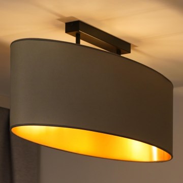 Duolla - Пристельова люстра OVAL VEGAN 2xE27/15W/230V бежевий