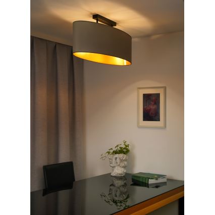 Duolla - Пристельова люстра OVAL VEGAN 2xE27/15W/230V бежевий