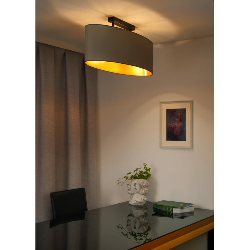 Duolla - Пристельова люстра OVAL VEGAN 2xE27/15W/230V бежевий