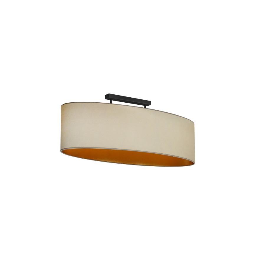 Duolla - Пристельова люстра OVAL VEGAN 2xE27/15W/230V бежевий