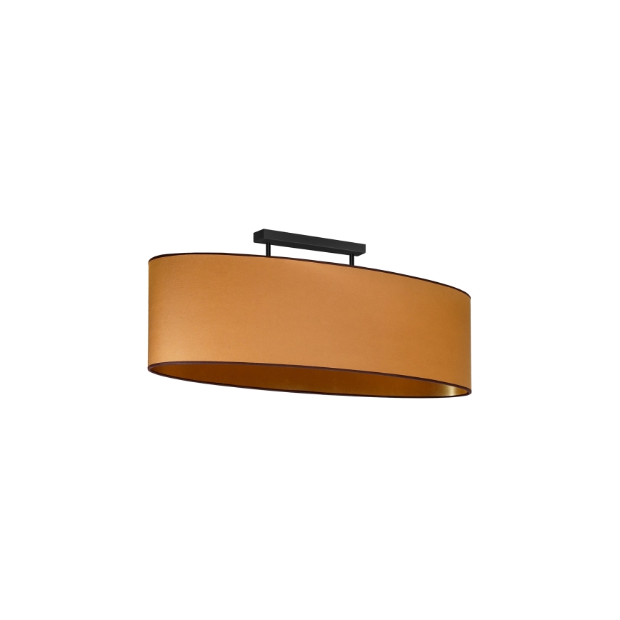 Duolla - Пристельова люстра OVAL VEGAN 2xE27/15W/230V коричневий