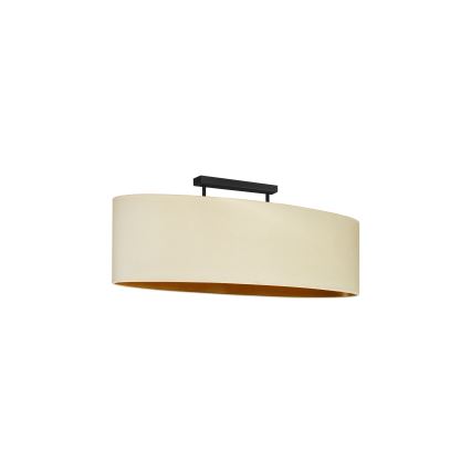 Duolla - Пристельова люстра OVAL VEGAN 2xE27/15W/230V кремовий