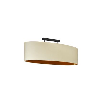 Duolla - Пристельова люстра OVAL VEGAN 2xE27/15W/230V кремовий