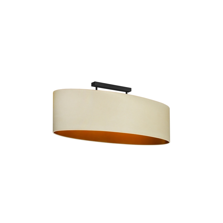 Duolla - Пристельова люстра OVAL VEGAN 2xE27/15W/230V кремовий
