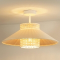 Duolla - Пристельова люстра RIO RATTAN 1xE27/15W/230V діаметр 45 см бежевий/ротанґ