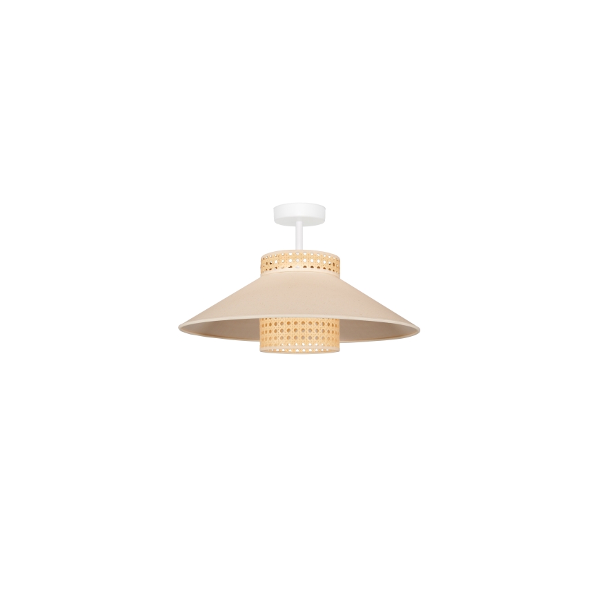 Duolla - Пристельова люстра RIO RATTAN 1xE27/15W/230V діаметр 45 см бежевий/ротанґ
