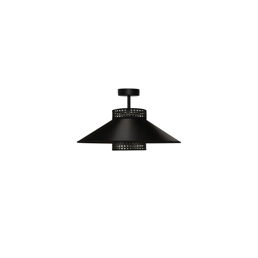 Duolla - Пристельова люстра RIO RATTAN 1xE27/15W/230V діаметр 45 см чорний/золотий