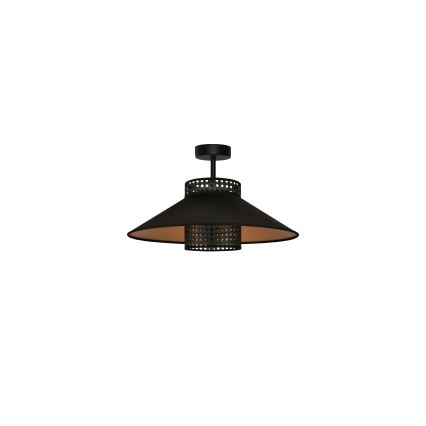 Duolla - Пристельова люстра RIO RATTAN 1xE27/15W/230V діаметр 45 см чорний/золотий
