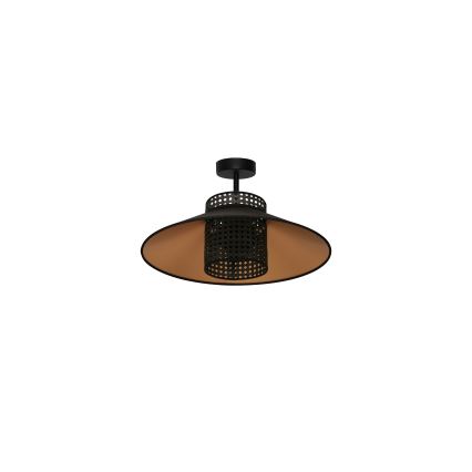 Duolla - Пристельова люстра RIO RATTAN 1xE27/15W/230V діаметр 45 см чорний/золотий