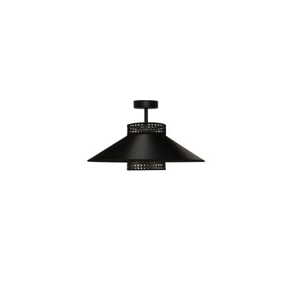 Duolla - Пристельова люстра RIO RATTAN 1xE27/15W/230V діаметр 45 см чорний/золотий