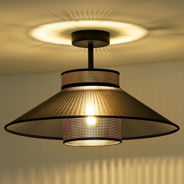 Duolla - Пристельова люстра RIO SHINY 1xE27/15W/230V діаметр 45 см чорний/мідний