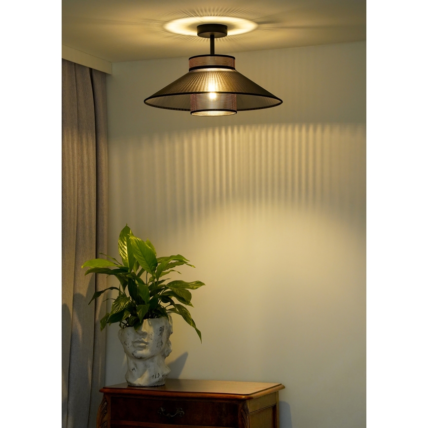 Duolla - Пристельова люстра RIO SHINY 1xE27/15W/230V діаметр 45 см чорний/мідний