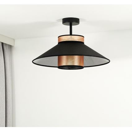 Duolla - Пристельова люстра RIO SHINY 1xE27/15W/230V діаметр 45 см чорний/мідний
