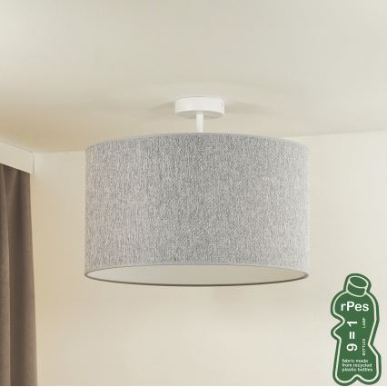 Duolla - Пристельова люстра ROLLER ECO RECYCLING 1xE27/15W/230V діаметр 45 см сірий