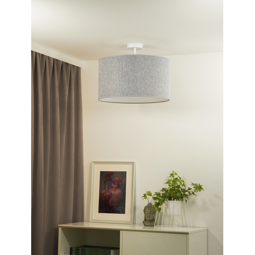 Duolla - Пристельова люстра ROLLER ECO RECYCLING 1xE27/15W/230V діаметр 45 см сірий