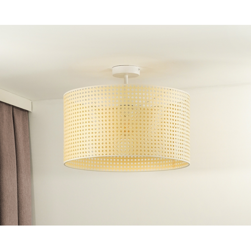 Duolla - Пристельова люстра ROLLER RATTAN 1xE27/15W/230V діаметр 45 см бежевий