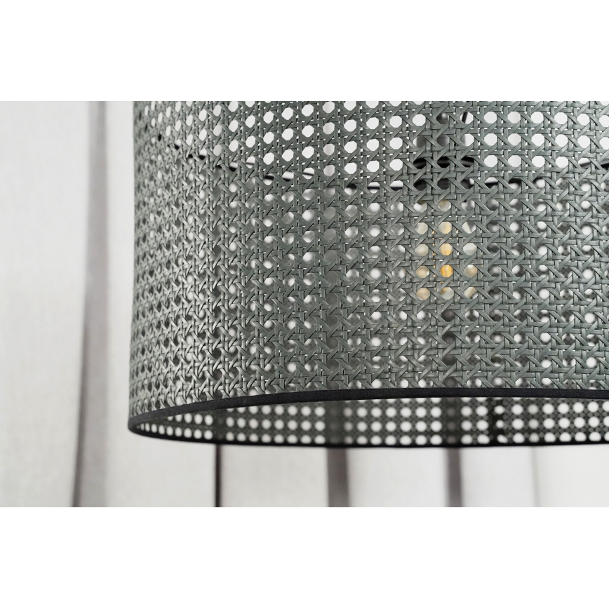 Duolla - Пристельова люстра ROLLER RATTAN 1xE27/15W/230V діаметр 45 см чорний