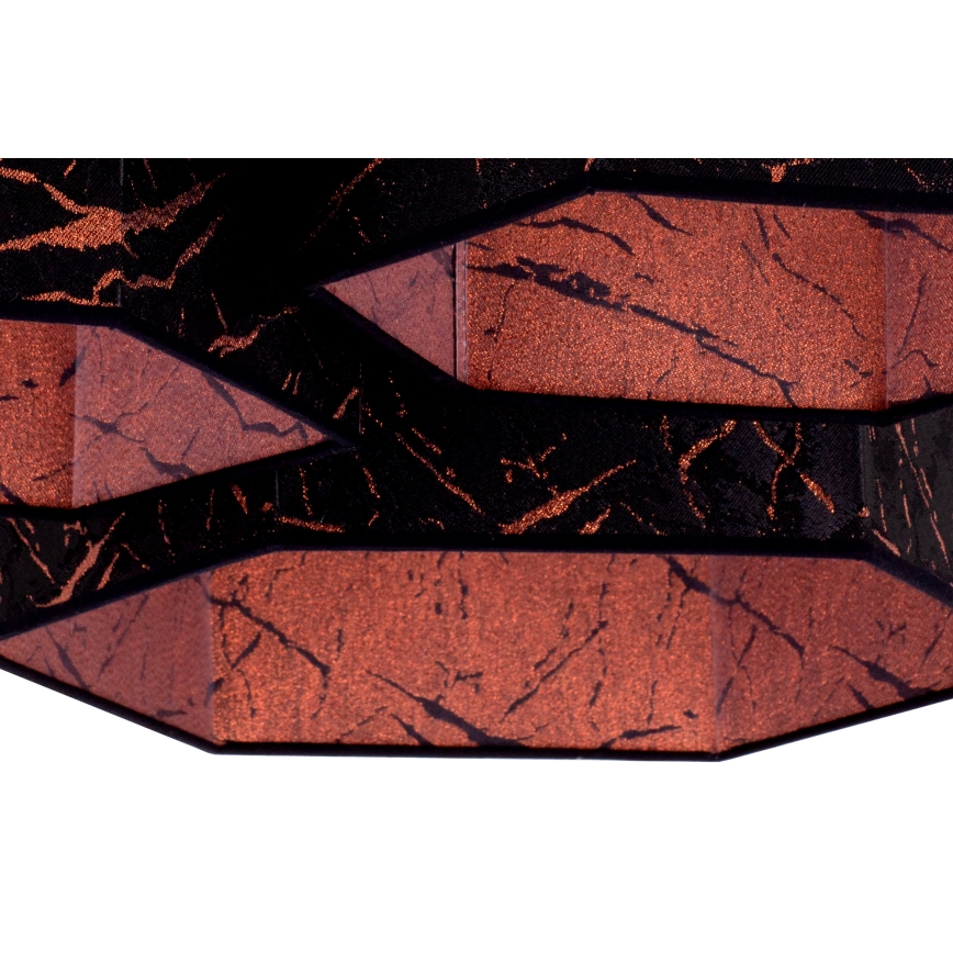 Duolla - Пристельова люстра ROLLER TRIO HEX 3xE27/15W/230V чорний/мідний