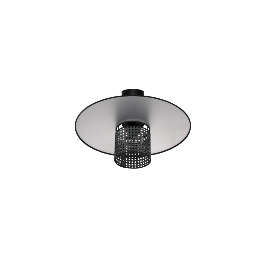 Duolla - Пристельова люстра TOKYO RATTAN 1xE27/15W/230V діаметр 50 см чорний/срібний