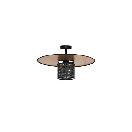 Duolla - Пристельова люстра TOKYO RATTAN 1xE27/15W/230V діаметр 50 см золотий/чорний