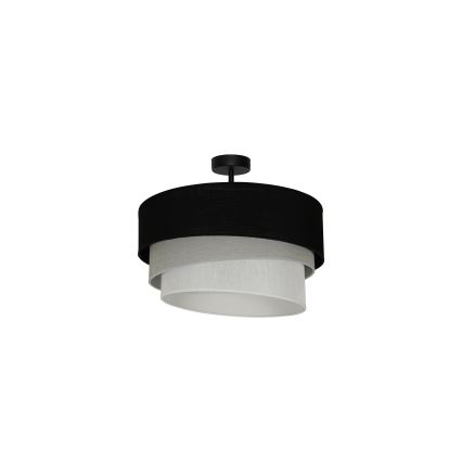 Duolla - Пристельова люстра TRIO 1xE27/15W/230V діаметр 45 см чорний/сірий/білий