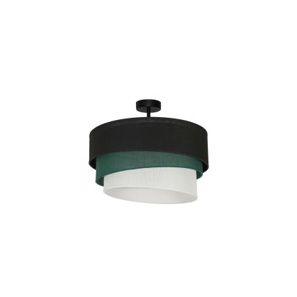 Duolla - Пристельова люстра TRIO 1xE27/15W/230V діаметр 45 см чорний/зелений/білий