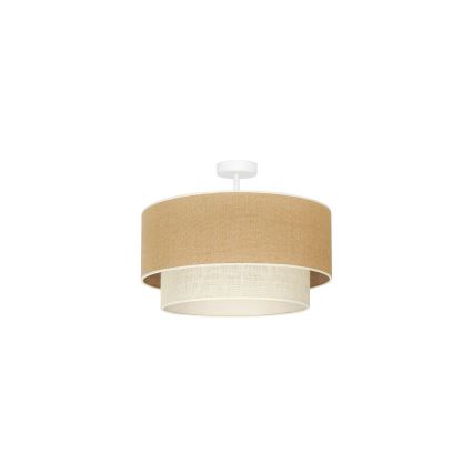 Duolla - Пристельова люстра YUTE BOHO 1xE27/15W/230V діаметр 45 см коричневий/кремовий